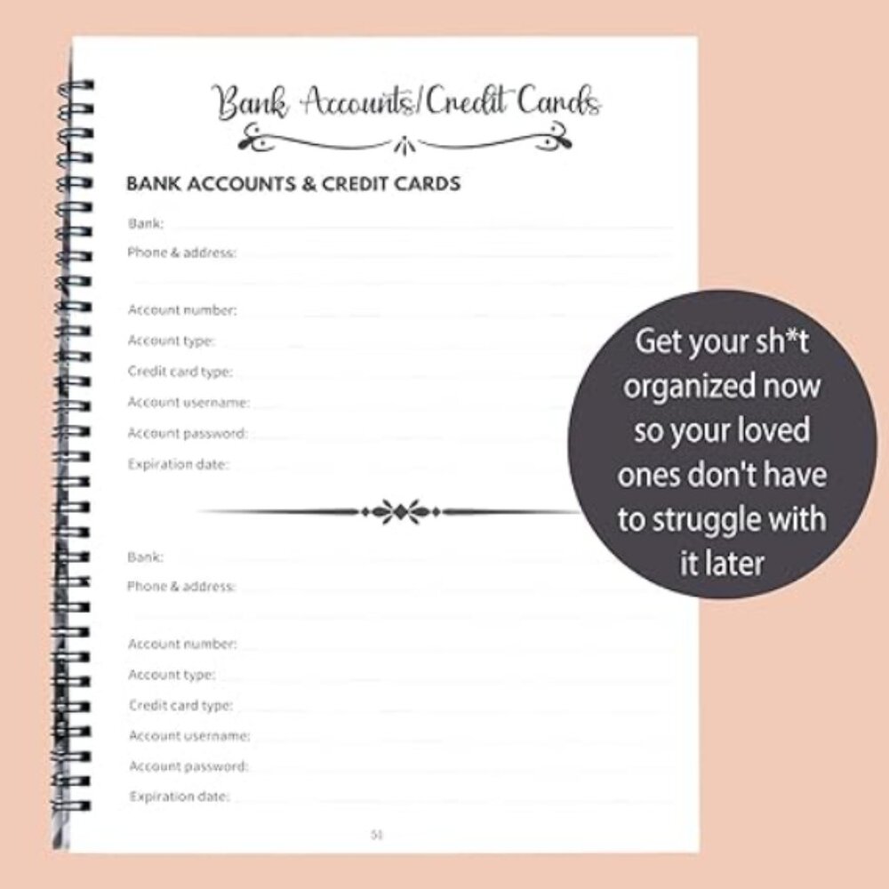 Floral End of Life Planner & Journal - Picture 5 of 6
